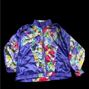 ADIDAS Colorful 90s Vintage Windbreaker Jacket